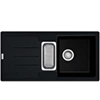 Franke Strata STG 651-86 - Fregadero de granito de cocina- color negro